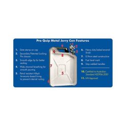 Pro Quip Fuel Containers Metal Jerry Can - Diesel, 20 Litre