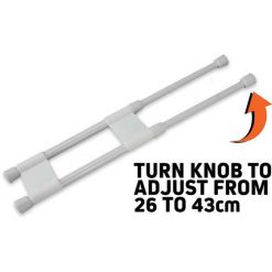 Accessories Explore Caravan & RV Double Fridge Bar 26-43cm